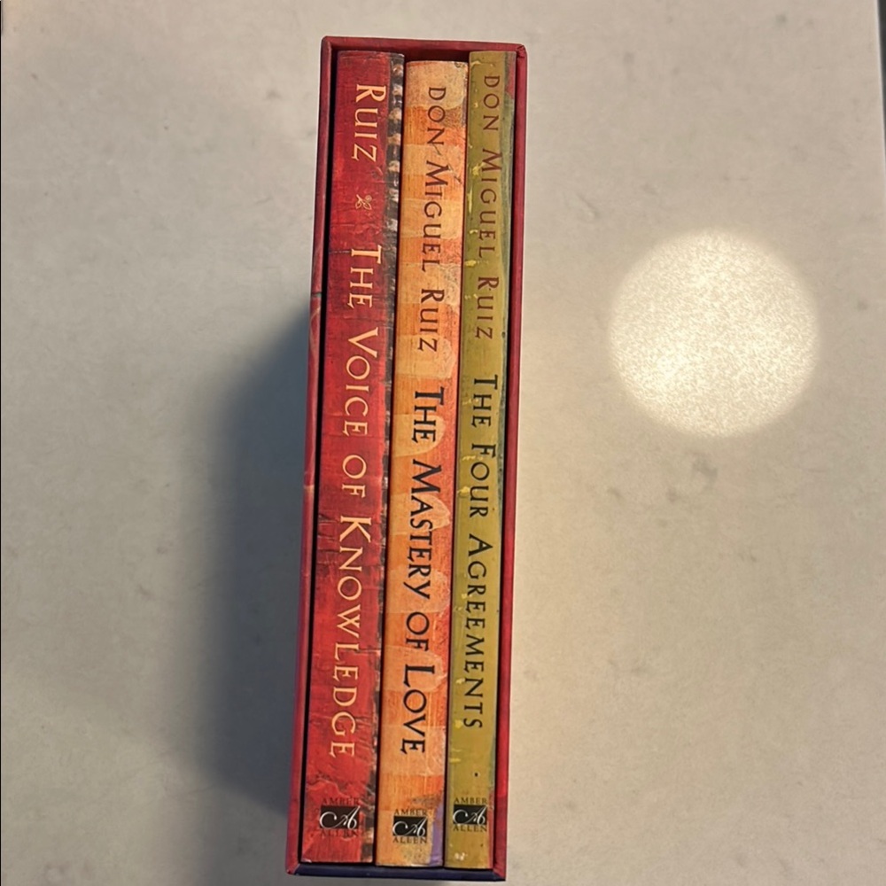 Don Miguel Ruiz 3 Book Set Wellness book series
